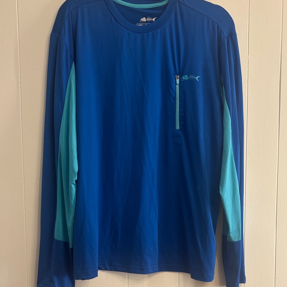 Men's Blue Long Sleeve Shirt